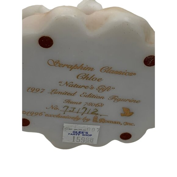 VTG Seraphim Classics Angel Large Figurine Chloe 1997 12" x 6" Decor 7112 - Picture 8 of 12